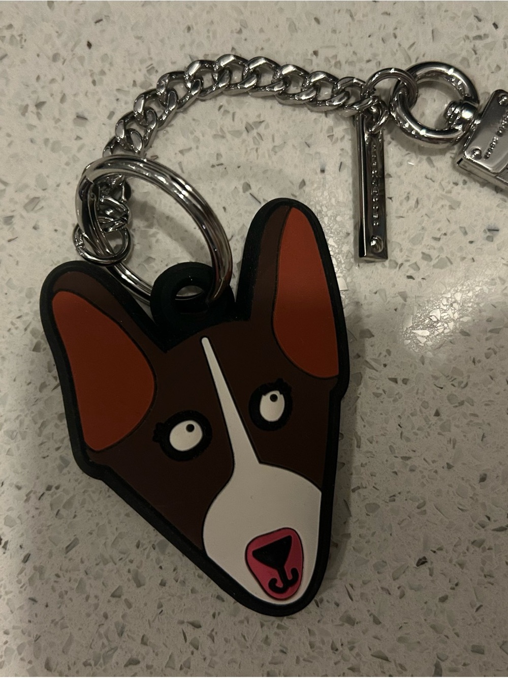 Marc Jacobs Neville Bull Terrier Keychain